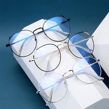 Load image into Gallery viewer, 2022  Computer Glasses Anti Blue Light Gaming Glasses Metal Retro Glasses Frame Anti Glare Eyeglasses Clear Lens Fake Gla