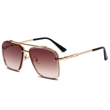 Load image into Gallery viewer, 2022  Cool Men Driving Glasses Goggle Summer Style Gradient Brown Sunglasses Vintage Pilot Sun Glasses Punk Oculos De Sol