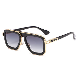 2023 Cool Men Driving Glasses Goggle Summer Style Gradient Brown Sunglasses Vintage Pilot Sun Glasses Punk Oculos De Sol