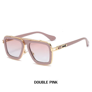 2023 Cool Men Driving Glasses Goggle Summer Style Gradient Brown Sunglasses Vintage Pilot Sun Glasses Punk Oculos De Sol