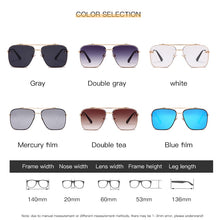 Load image into Gallery viewer, 2022  Cool Men Driving Glasses Goggle Summer Style Gradient Brown Sunglasses Vintage Pilot Sun Glasses Punk Oculos De Sol