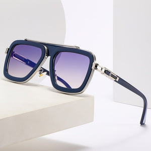 2023 Cool Men Driving Glasses Goggle Summer Style Gradient Brown Sunglasses Vintage Pilot Sun Glasses Punk Oculos De Sol