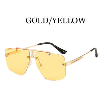 Carica l'immagine nel visualizzatore di Gallery, 2022 Fashion Cool Rimless Style Gradient aviation Sunglasses Unique Step Down Lens Brand Design Sun Glasses Oculos De Sol