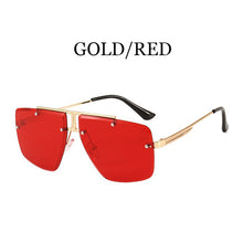 Carica l'immagine nel visualizzatore di Gallery, 2022 Fashion Cool Rimless Style Gradient aviation Sunglasses Unique Step Down Lens Brand Design Sun Glasses Oculos De Sol