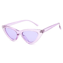 Load image into Gallery viewer, 2023 Cute Sexy Ladies Cat Eye Sunglasses Women Vintage Retro Small Triangular Cateye Sun Glasses Black Frame Eyewear