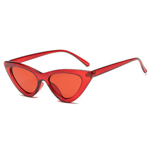 Load image into Gallery viewer, 2023 Cute Sexy Ladies Cat Eye Sunglasses Women Vintage Retro Small Triangular Cateye Sun Glasses Black Frame Eyewear