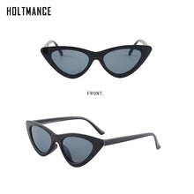 Load image into Gallery viewer, 2023 Cute Sexy Ladies Cat Eye Sunglasses Women Vintage Retro Small Triangular Cateye Sun Glasses Black Frame Eyewear