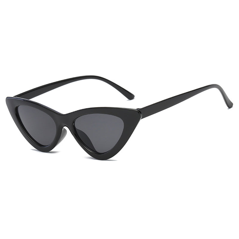 2023 Cute Sexy Ladies Cat Eye Sunglasses Women Vintage Retro Small Triangular Cateye Sun Glasses Black Frame Eyewear