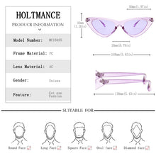 Load image into Gallery viewer, 2023 Cute Sexy Ladies Cat Eye Sunglasses Women Vintage Retro Small Triangular Cateye Sun Glasses Black Frame Eyewear