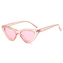 Load image into Gallery viewer, 2023 Cute Sexy Ladies Cat Eye Sunglasses Women Vintage Retro Small Triangular Cateye Sun Glasses Black Frame Eyewear