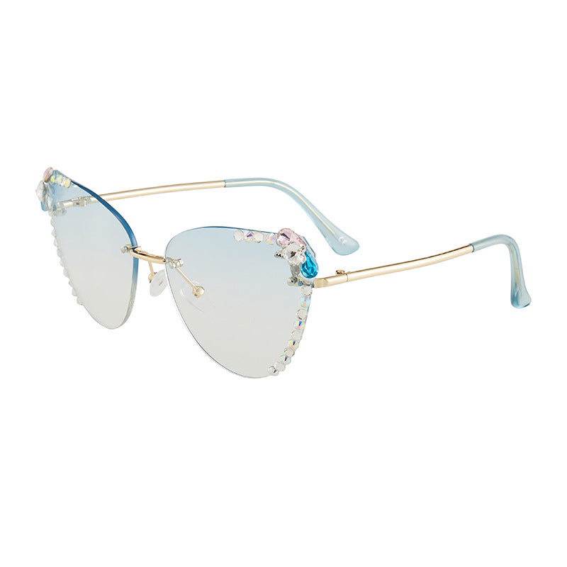 Guess aviator sunglasses store with rhinestone heart