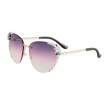 Carica l'immagine nel visualizzatore di Gallery, 2023 Designer Occhiali da sole con strass Donne Occhiali da sole a forma di cuore Tonalità vintage per la femmina Gafas De Sol Mujer Uv400 
