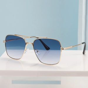 2023 Flight Seven 007 Rock Style Gradient Pilot Sunglasses For Men Square  Brand Design Sun Glasses Oculos De Sol
