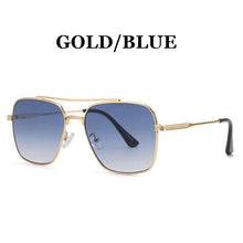 Load image into Gallery viewer, 2023 Flight Seven 007 Rock Style Gradient Pilot Sunglasses For Men Square  Brand Design Sun Glasses Oculos De Sol