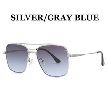 Load image into Gallery viewer, 2023 Flight Seven 007 Rock Style Gradient Pilot Sunglasses For Men Square  Brand Design Sun Glasses Oculos De Sol