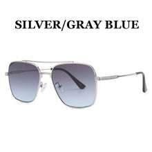Load image into Gallery viewer, 2023 Flight Seven 007 Rock Style Gradient Pilot Sunglasses For Men Square  Brand Design Sun Glasses Oculos De Sol