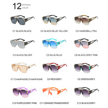 Load image into Gallery viewer, 2023  Brand Designer Oversized Square Sunglasses Men Women Retro Big Frame Semi-Rimless Driving Sun Glasses UV400