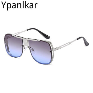 2023 Men Cool Unique Square Aviation Style Sunglasses Men Brand Design Sun Glasses
