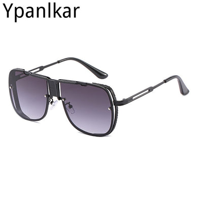 2023 Men Cool Unique Square Aviation Style Sunglasses Men Brand Design Sun Glasses