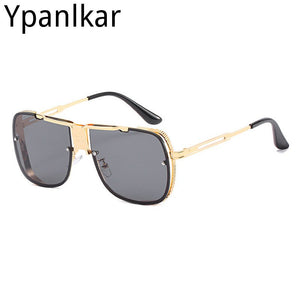 2023 Men Cool Unique Square Aviation Style Sunglasses Men Brand Design Sun Glasses