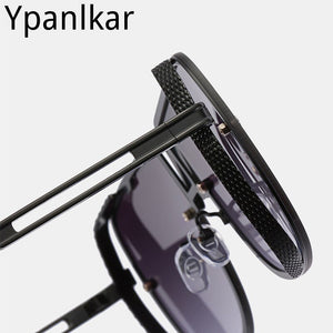 2023 Men Cool Unique Square Aviation Style Sunglasses Men Brand Design Sun Glasses