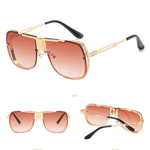 2023 Men Cool Unique Square Aviation Style Sunglasses Men Brand Design Sun Glasses