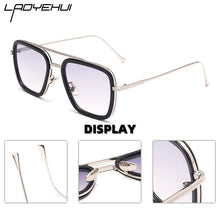 Load image into Gallery viewer, 2023 Men Sunglasses Male Tony Merry Stark Steampunk Square Eyewear Fake Glasses Designer  Brand  UV400
