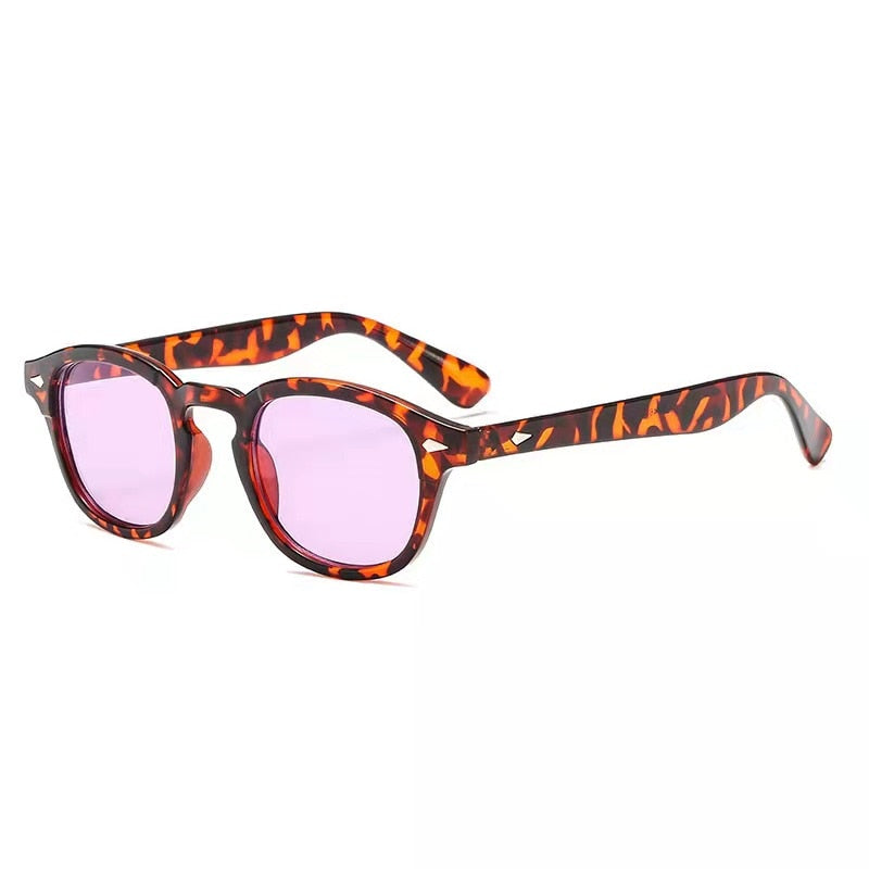 2023 Johnny Depp Lemtosh Style Round Sunglasses Tint Ocean Lens Brand Design Party Show Sun Glasses Oculos De Sol