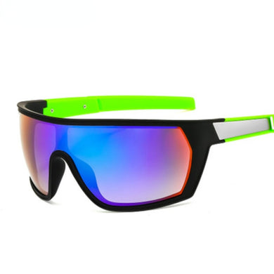 2023 Occhiali da sole sportivi di un pezzo Uomini Classic Rettangolo Sport all'aria aperta Occhiali da sole Uomo Flat Top Antivento Occhiali da ciclismo 