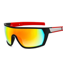 Carica l&#39;immagine nel visualizzatore di Gallery, 2023 Occhiali da sole sportivi di un pezzo Uomini Classic Rettangolo Sport all&#39;aria aperta Occhiali da sole Uomo Flat Top Antivento Occhiali da ciclismo 
