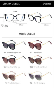 2023 Optical Spectacle Frame Women Magnetic Clip On Sunglasses Polarized Glasses frame For female Myopia Eyeglasses