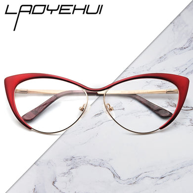 2022 Occhiali da vista da donna ottici Telaio Miopia Cat Eye Occhiali da vista Vintage Montature per occhiali femminili Occhiali 