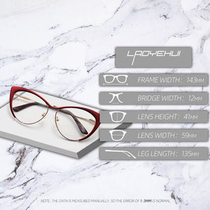 2022  Optical Women's Prescription Glasses Frame Myopia Cat Eye Eyeglasses Vintage Female Spectacle Frames  Eyewear