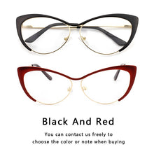 Load image into Gallery viewer, 2022  Optical Women&#39;s Prescription Glasses Frame Myopia Cat Eye Eyeglasses Vintage Female Spectacle Frames  Eyewear