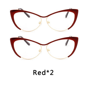 2022  Optical Women's Prescription Glasses Frame Myopia Cat Eye Eyeglasses Vintage Female Spectacle Frames  Eyewear