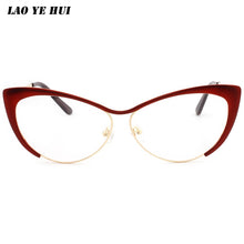 Load image into Gallery viewer, 2022  Optical Women&#39;s Prescription Glasses Frame Myopia Cat Eye Eyeglasses Vintage Female Spectacle Frames  Eyewear