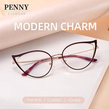 Load image into Gallery viewer, 2022  Optical Women's Prescription Glasses Frame Myopia Cat Eye Eyeglasses Vintage Female Spectacle  Eyewear Brand