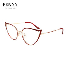 Load image into Gallery viewer, 2022  Optical Women's Prescription Glasses Frame Myopia Cat Eye Eyeglasses Vintage Female Spectacle  Eyewear Brand