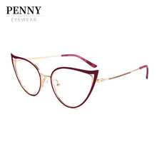 Load image into Gallery viewer, 2022  Optical Women's Prescription Glasses Frame Myopia Cat Eye Eyeglasses Vintage Female Spectacle  Eyewear Brand