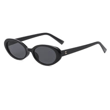 Load image into Gallery viewer, 2023 Oval Small Frame Sunglasses Female Jumping Di Hip Hop Rice Nail Sunglasses Ins Wind Concave Shape Plain Glasses
