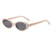 Load image into Gallery viewer, 2023 Oval Small Frame Sunglasses Female Jumping Di Hip Hop Rice Nail Sunglasses Ins Wind Concave Shape Plain Glasses