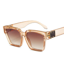 Load image into Gallery viewer, 2023 Oversize Square Sunglasses Men Flat Lens Brand Designer Women  Mirror Shades Uv400