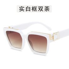 Load image into Gallery viewer, 2023 Oversize Square Sunglasses Men Flat Lens Brand Designer Women  Mirror Shades Uv400