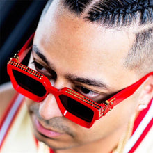 Load image into Gallery viewer, 2023 Oversize Square Sunglasses Men Flat Lens Brand Designer Women  Mirror Shades Uv400