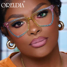 Load image into Gallery viewer, 2023 Oversized Cat Eye Glasses Frame Ladies Classic Transparent Color Light Blocking Eyewear Anti Blue Light Eyeglasses