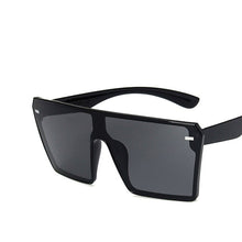 Load image into Gallery viewer, 2022 Fashion Oversized Square Sunglasses Retro Gradient Big Frame Sun Glasses For  Women One Piece Gafas Shade Mirror Clear Lens