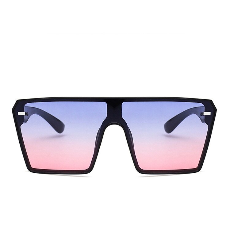 2022 Fashion Oversized Square Sunglasses Retro Gradient Big Frame Sun Glasses For  Women One Piece Gafas Shade Mirror Clear Lens