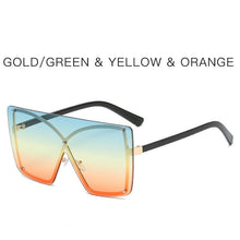 Carica l'immagine nel visualizzatore di Gallery, 2022  Oversized Sunglasses Women   Brand  Rimless Square Sun Glasses Metal Female Shades UV400 Men Glasses