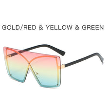 Carica l'immagine nel visualizzatore di Gallery, 2022  Oversized Sunglasses Women   Brand  Rimless Square Sun Glasses Metal Female Shades UV400 Men Glasses