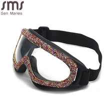 Load image into Gallery viewer, 2023 Oversized Windproof Sunglasses Women  Designer Rhinestone Goggles Men Sunglasses One Piece Eyeglasses UV400